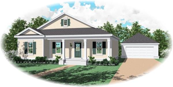 Front Elevation image of Midtown Bungalow House Plan